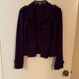 Elegant Women's Purple Jacket/Blazer